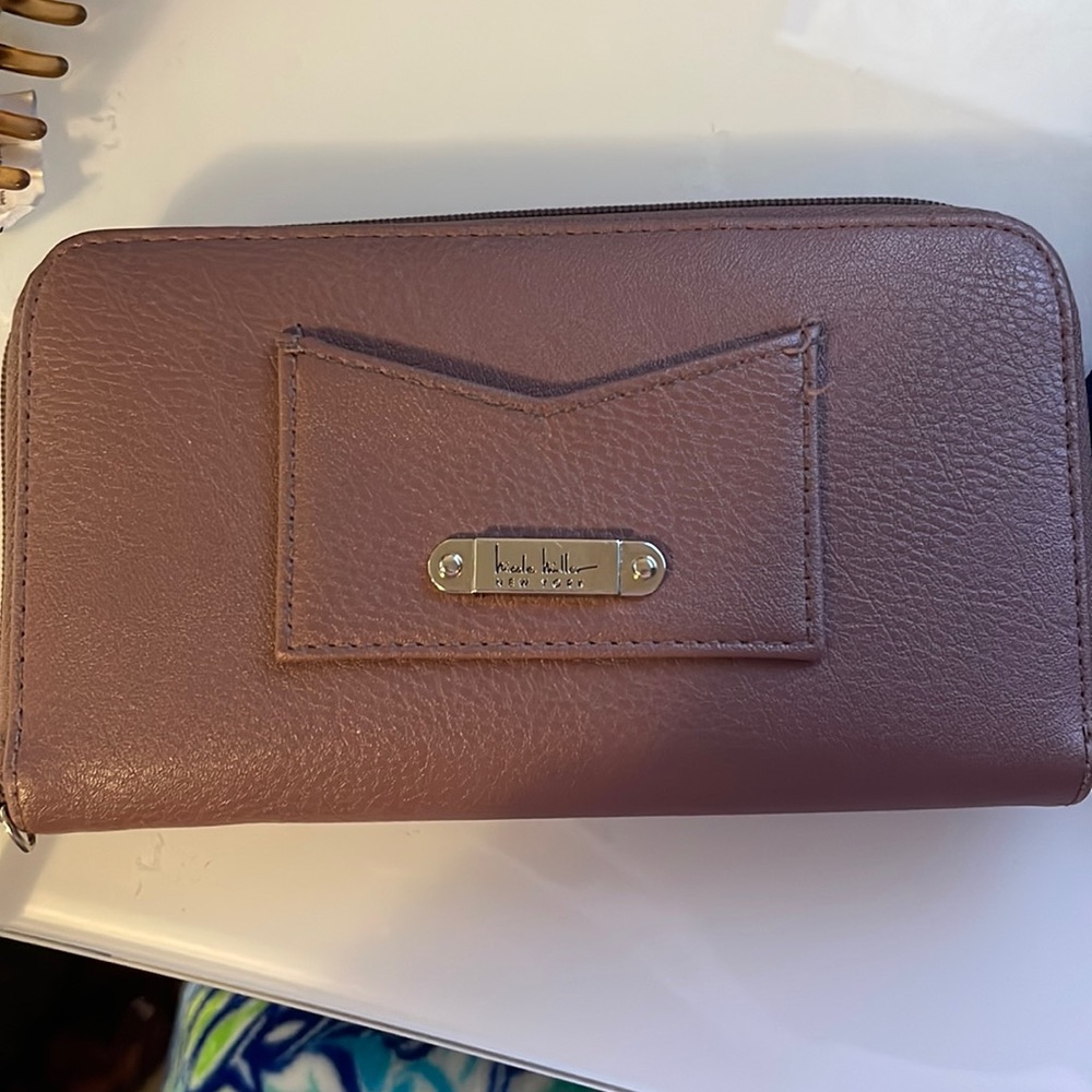 Nicole Miller purple wallet